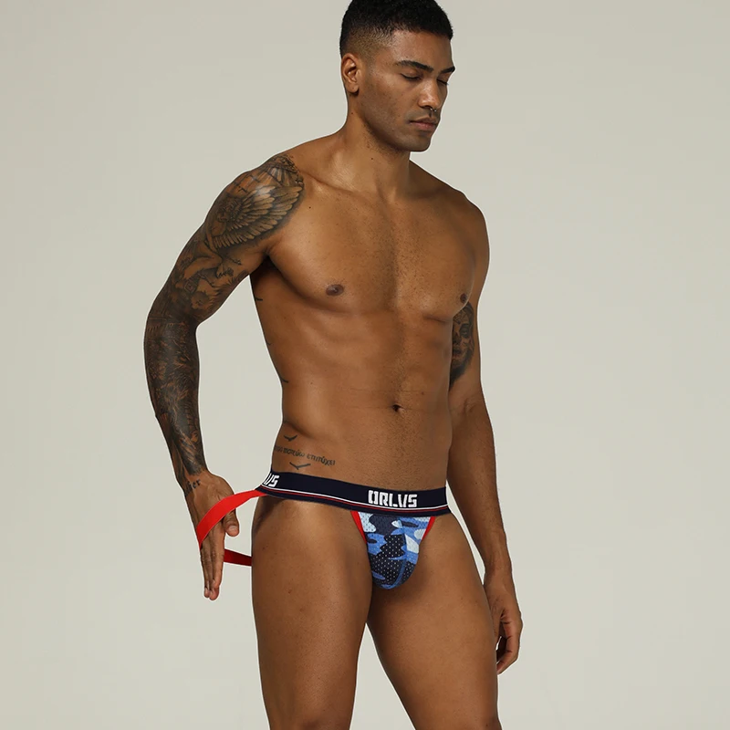 Sexy Men's Jockstrap mesh Breathable Panties, Bulge Pouch thong, Hollow Out Exposed Butt Bikini Underpants Erotic underwear