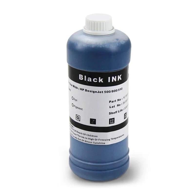 500ML compatibility For HP500 HP800 Pigment Ink for HP 10 82 for HP Designjet 500 500ps 800 800ps Printer Refill ink