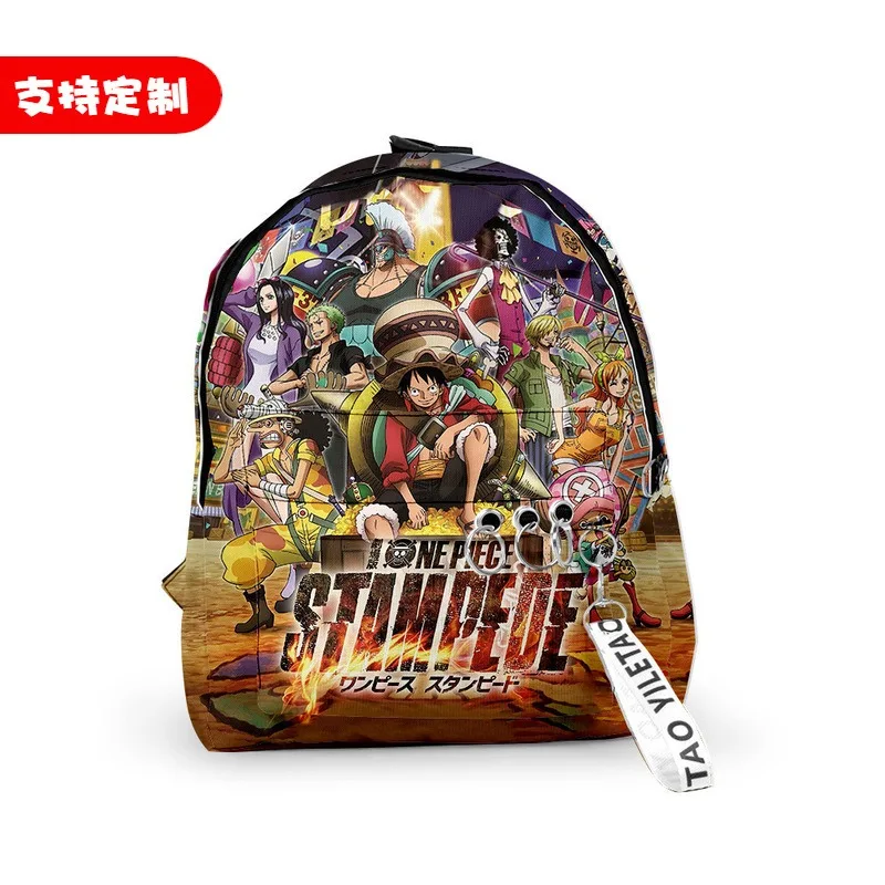 One Piece Luffy Zoro Child Backpack Cartoon Anime Print Student Rucksack Men Work Fallow Knapsack Kid Girl Go To School Bag Gift