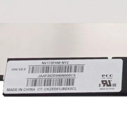 

NV173FHM-NY2 17,3-дюймовый IPS-экран для ноутбука 1920X1080 40-контактная матричная панель дисплея