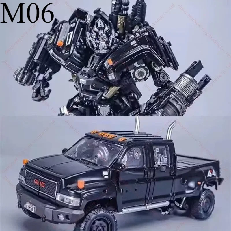 [2.0 VER IN STOCK NOW] WJ WEIJIANG Transformation Black Apple M06 MPM06 M-06 Ironhide Enlarged Version Metal Action Figure