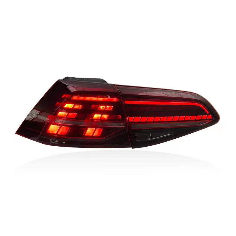 For 2017-2019 Golf 7 Mk7 LED Auto Taillight Assembly Red Retrofit Stylish Upgrade Design New Condition Accessories 1 Year