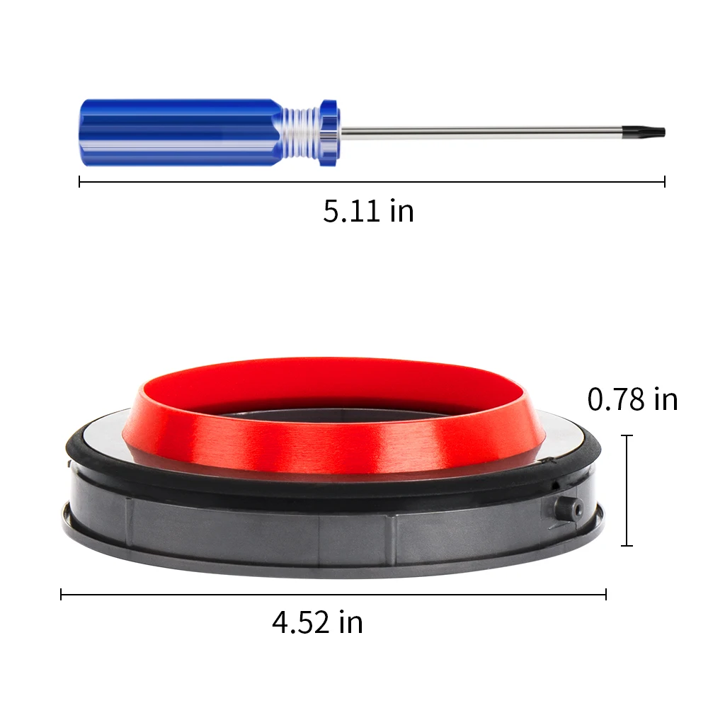 다이슨 후버 V10 쓰레기통 하단 뚜껑 도장 고무 링, 폐기물 용기 액세서리, 1 PC