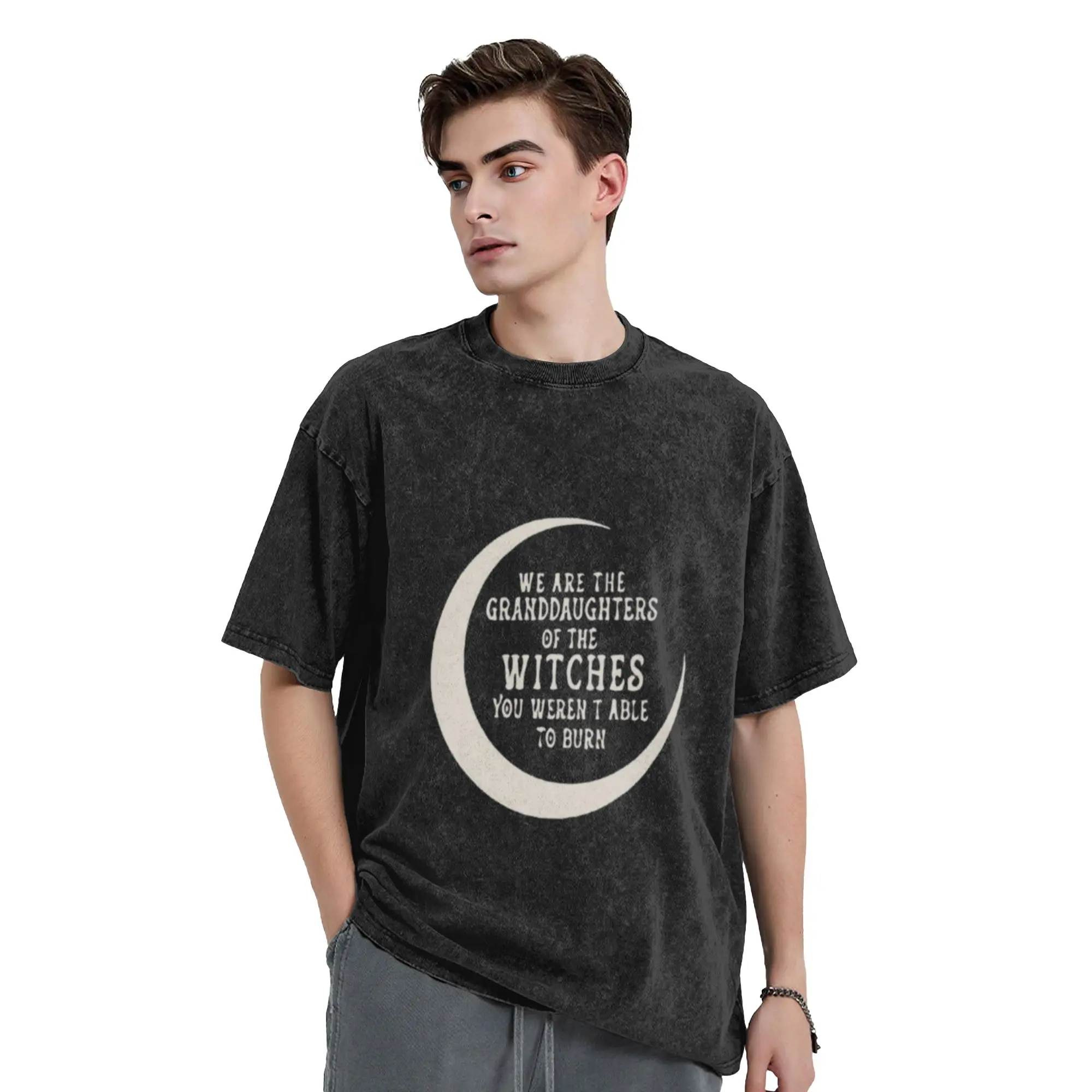 We are the granddaughter of the witches you weren t able to burn Comfort A T-Shirt Oversized Short Sleeve  Cotton Tees Tops