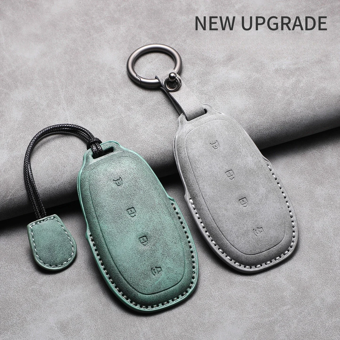 For  ELECTRA E7 L7 E5 E4 Leather Key Cover Keychain Car Remote Protector Auto Accessories