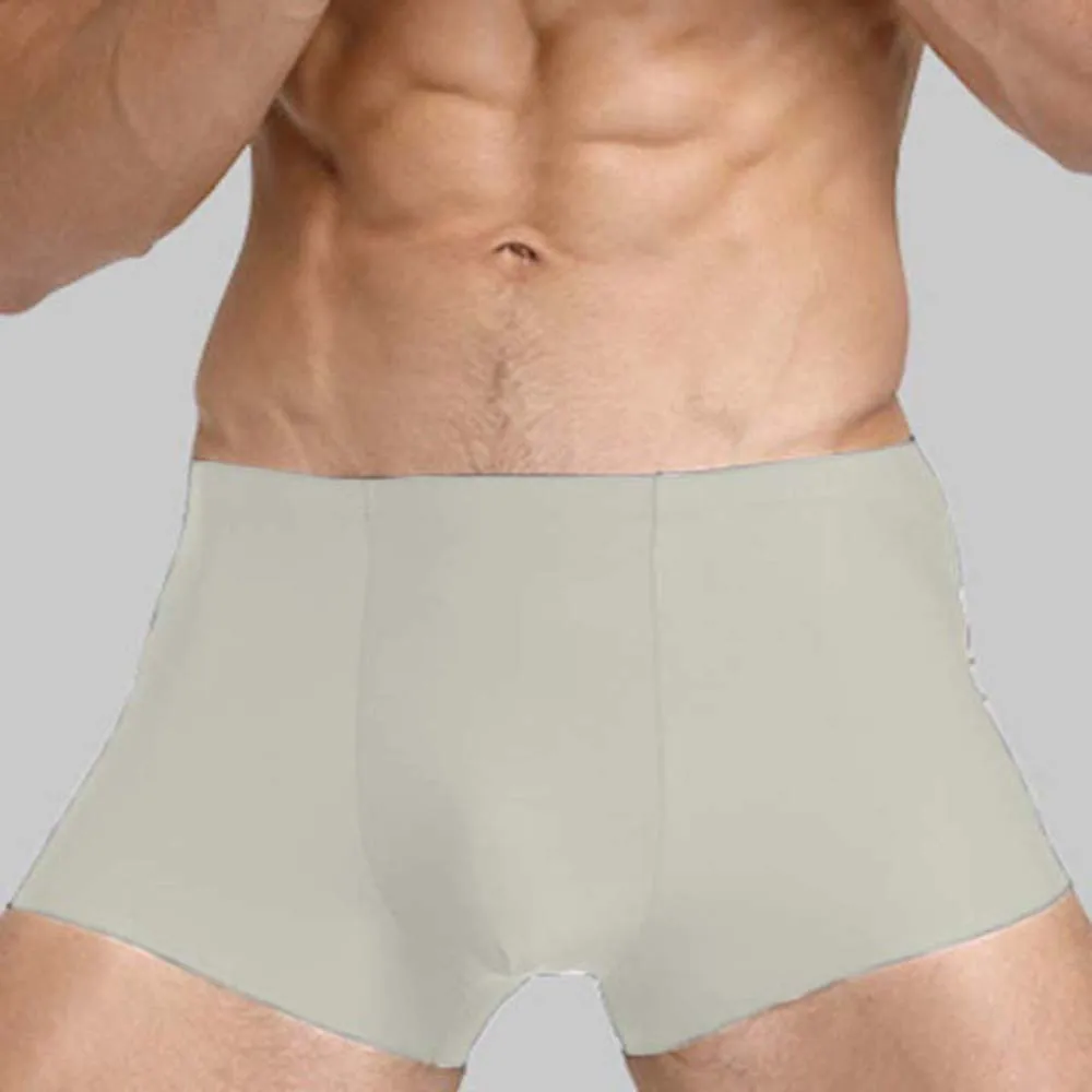 Men Short Seamless Underwear Male Panties Size Mens Shorts Sexy Transparent Ultra-thin Ice Silk Underwear