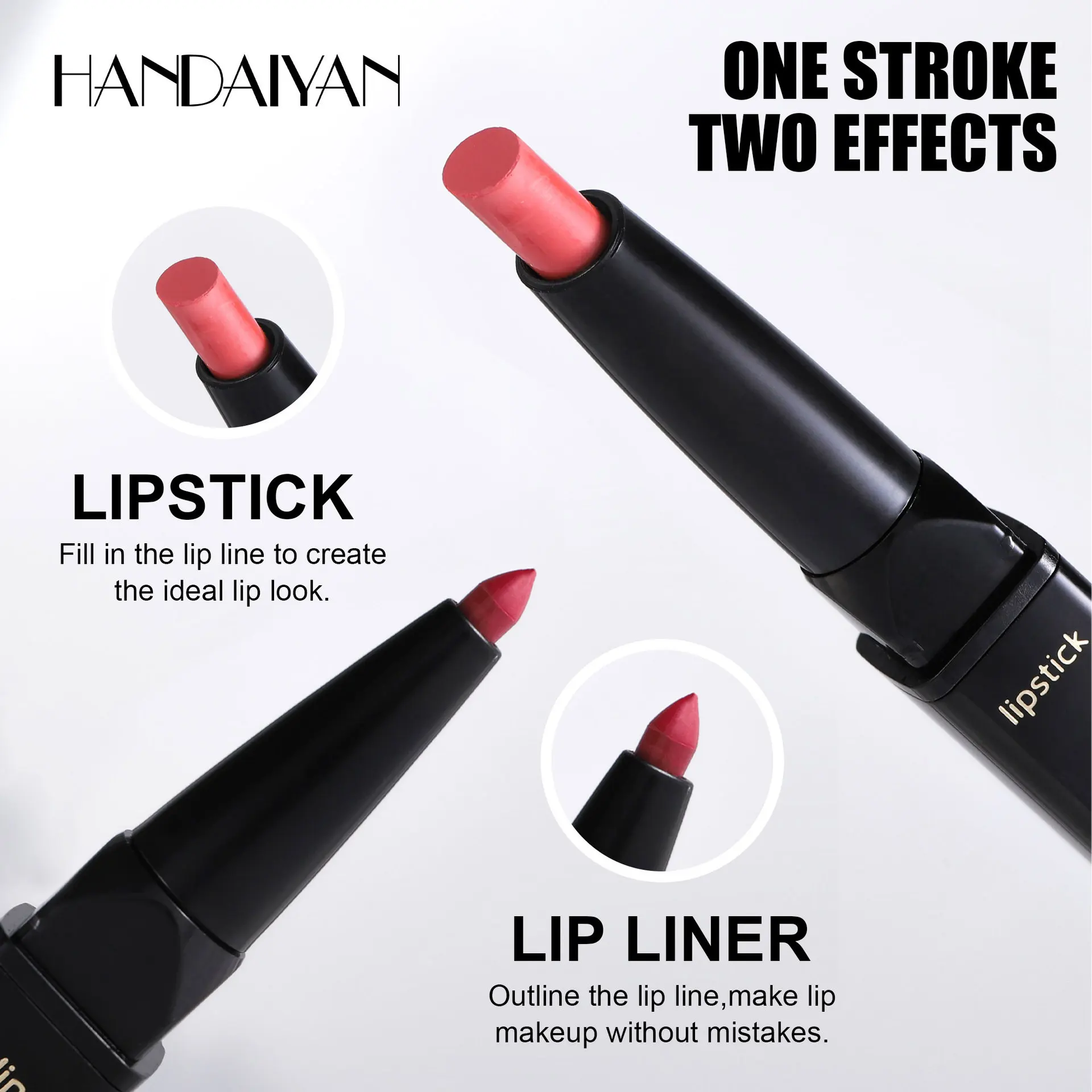 Matte Lip Liner Pencil Waterproof Easy Color Payoff Long Lasting Anti-smudge Lip Outline Lipstick Pen In Stock Lip Makeup