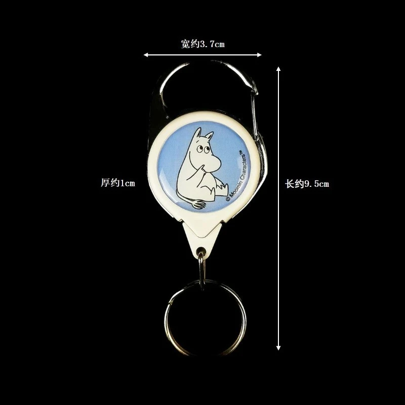 Moomin Retractable Key Ring Stretchable Hook Key Cute Cartoon Design Anti-lost & Portable Key Decorative Supplies view 4