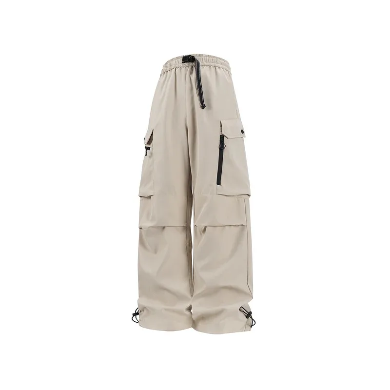 

Cool and stylish workwear pants for men, spring style American trendy brand multi-pocket casual straight-leg loose pants for men