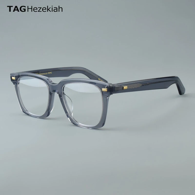 

Quality Acetate Frame Style square Eyewear Frame Vintage Brand Design Eyeglasses Oculos De Grau men Reading Myopia Glasses Frame