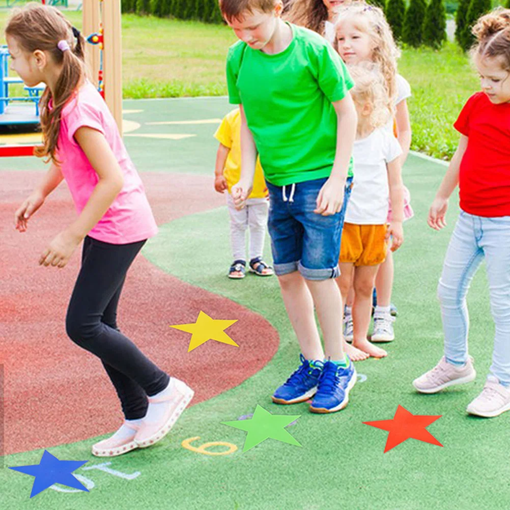 

4pcs Carpet Marker Rip-Resistant Design For Sports Training Tennis Basketball Classroom Use Spot Markers Floor Pads