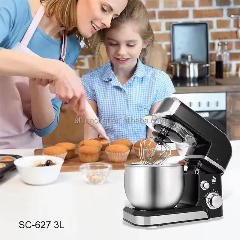 Heavy Electric 3L Stand Mixer for Dough Planetary Cake Mixer Machine & Food Processor Includes Blender & Batidora