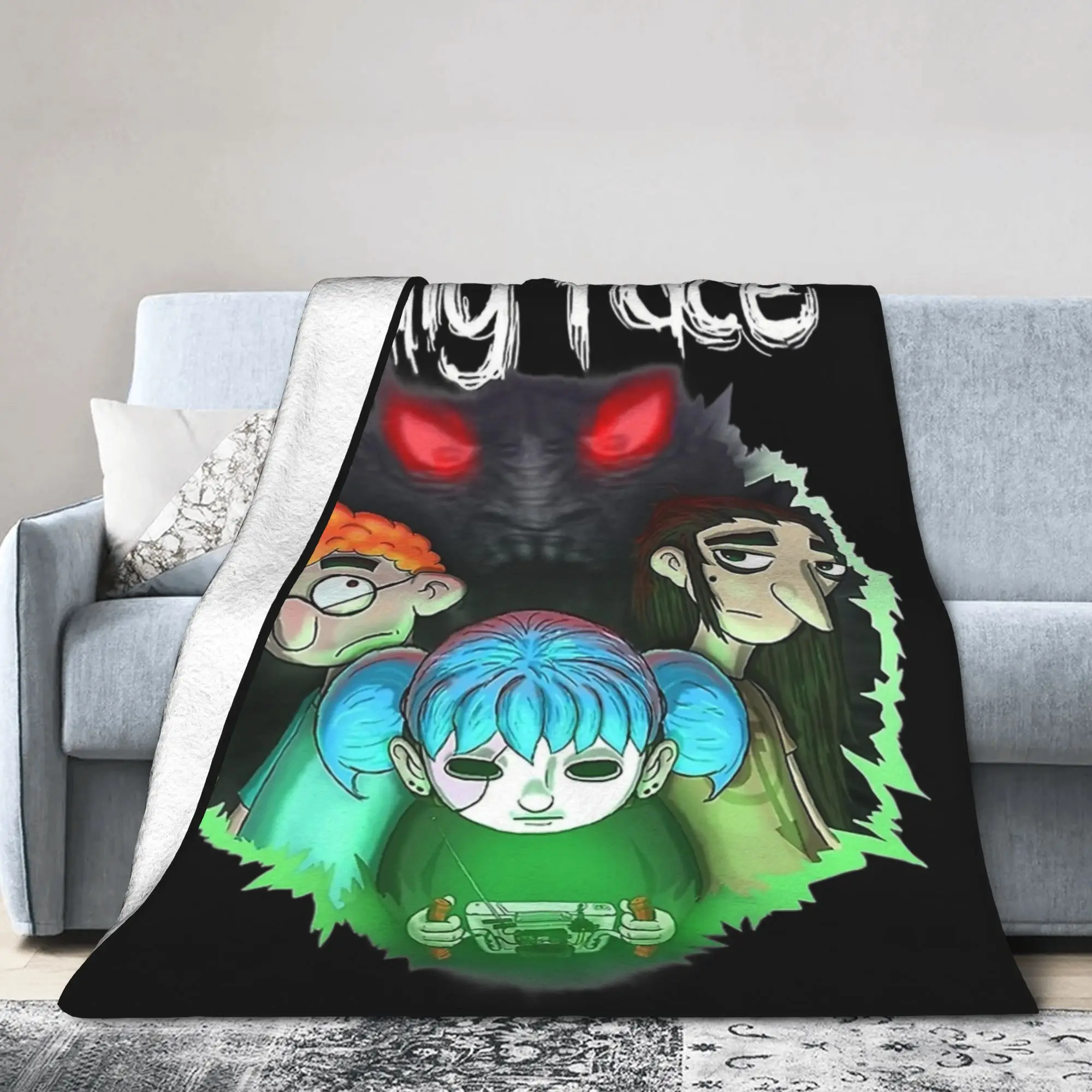 Sal Fisher Game Gothic Fall Blanket Velvet All Season Sally Face Multi-function Soft Throw Blanket for Sofa Outdoor Quilt