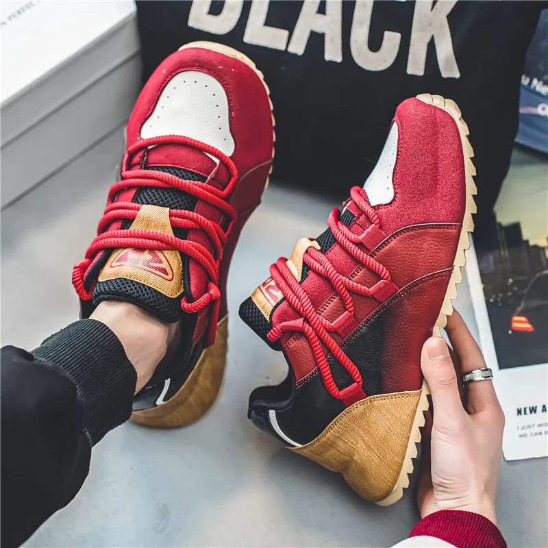 

Large Size Men Shoes Autumn New Outdoor Low Help Casual Platform Sneakers Non Slip Wear Resistant Comfortable Running Shoes