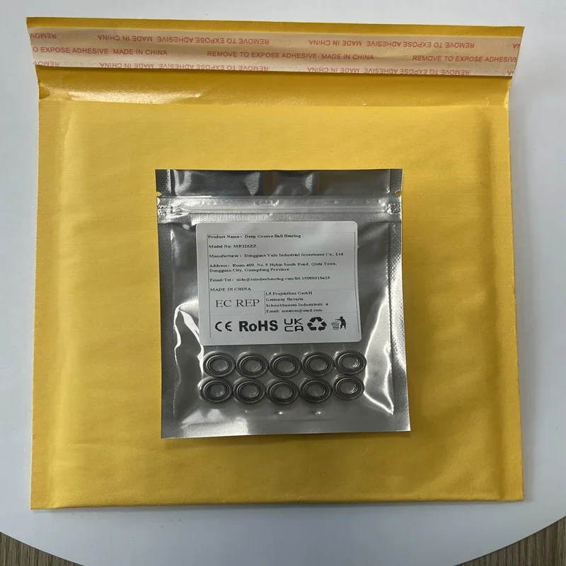 

10PCS MR126ZZ 6X12X4 mm Bearing ABEC-7 Miniature MR126 ZZ Ball Bearings L-1260ZZ MR126z