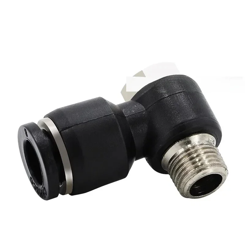 

Pneumatic hose quick insertion cylinder external hexagonal PH6-01 thread right angle elbow L-shaped 8-02 gas pipe joint