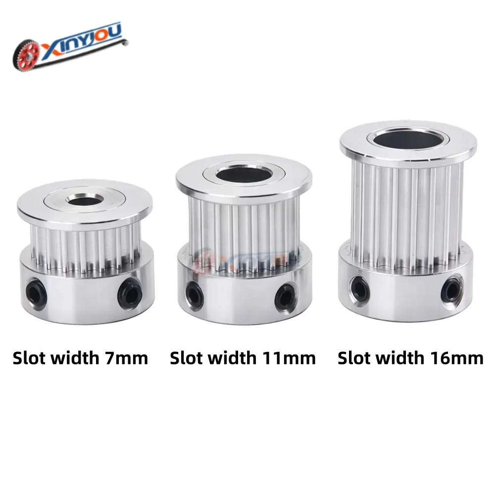 HTD3M20/22/24/25 الأسنان K-نوع توقيت بكرة لأنظمة محرك الحزام مع عرض الحزام 6/10/15 مم وBore4/5/6/6.35/7/8/10/12 ~ 15 مم