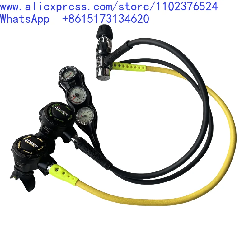 1Pcs AQUATEC Professional Deep Diving Respirator One and Two Stage Head Pressure Reducing Valve Scuba Set