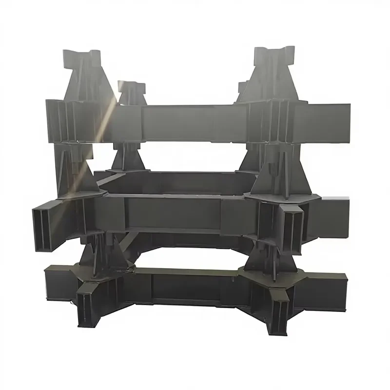 High Tensile Hot Dip Galvanized ASTM Standard Construction Machinery Parts Welded Steel Frame Base Component Spares