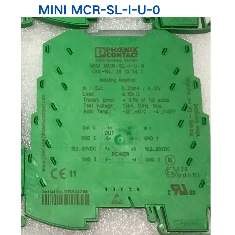 

Б/у тест ОК для изолятора PHOENIX MINI MCR-SL-I-U-0 2813541 1 шт.