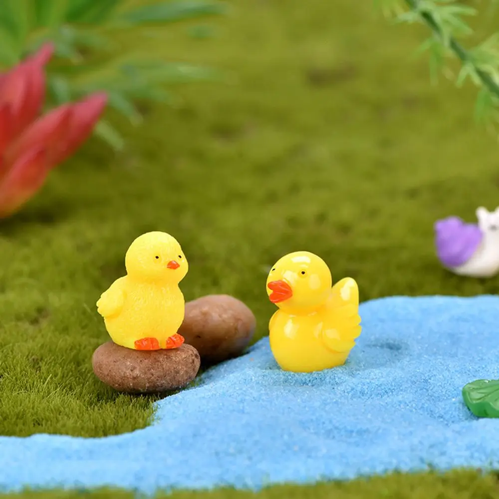 Moss Terrarium  House Ornament Micro Landscape Miniature Rabbit Deer Chicken Duck Hedgehog Frog Cat Animals Figurines