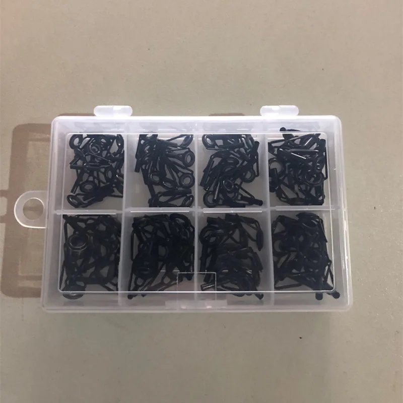 8/80 stks/doos Hengel Gids Tip Reparatie Kit Set DIY Eye Ringen Rvs Frames Keramiek TS Lijn gids Ring