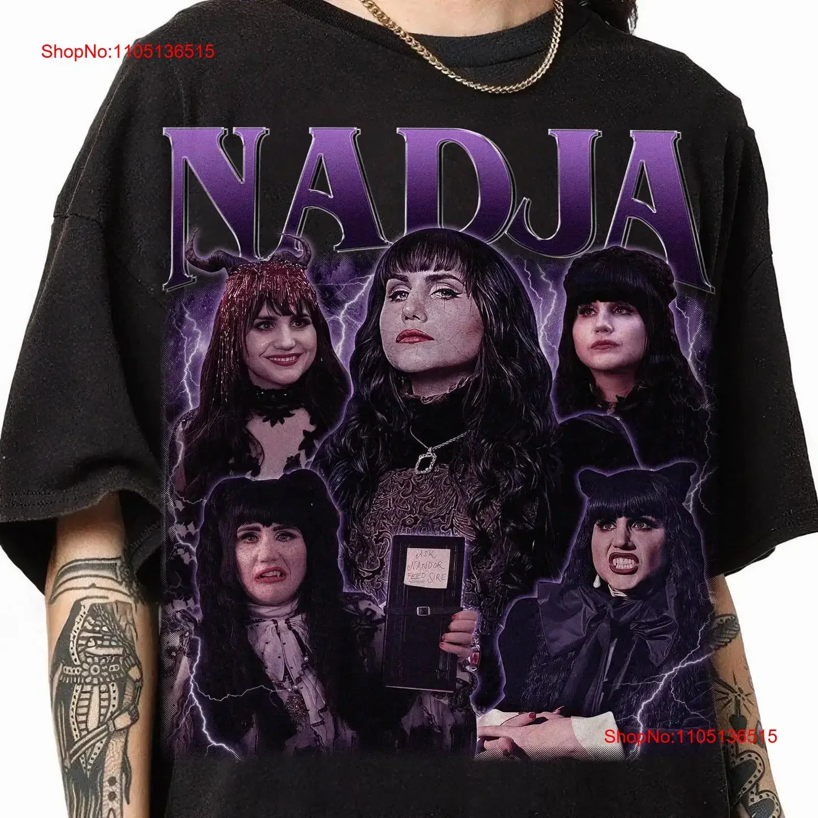 ناديا ما نفعله في الظلال تي شيرت خمر Bootleg i خمر غسلها تنوعا لينة مصمم الأزياء الملابس تنفس #1