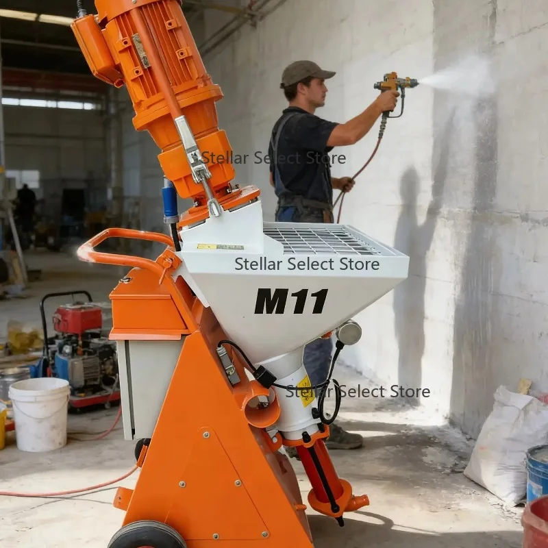 

M11 Professional Stucco Plaster Spray Machine Wall Paint Sprayer Construction Electric/Manual Cement Mortar Spraying Tool-SB