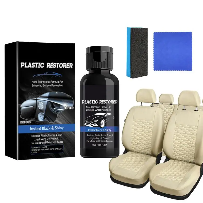 

Car Interior Refurbishment Agent Leather Restorer Plastic & Upholstery Cleaner Rubber Coating Liquid Parts Renovator Accessories