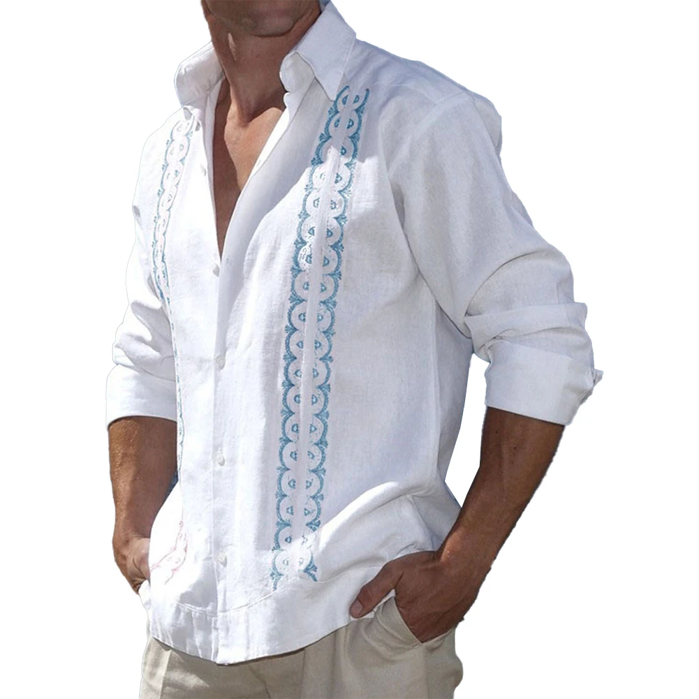 

Male Shirt Men Blouse Holiday Spring Polyester Men's Blouse Party Summer Casual Autumn Soft Daily Four Seasons
