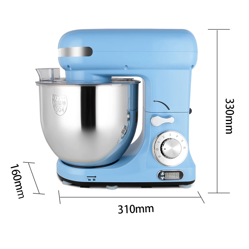 Hot Sale  Duty  Stand Mixer 6QT 600W Dough Baking Mixer Machine Food  Home Kitchen Appliance Cake Aid Planetary  Food Mixers