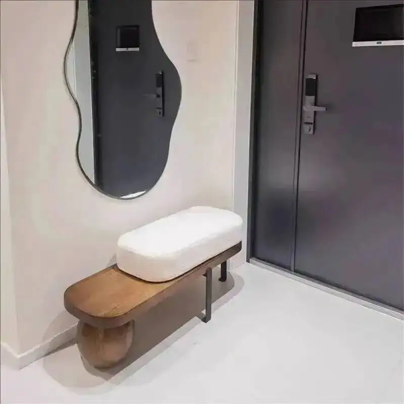 Stool Foot Shoe Accent Entryway Hallway Foot Luxury Minimalist Pouf Stool Modern Mobile Hotel Tabouret Lounge Suite Furniture