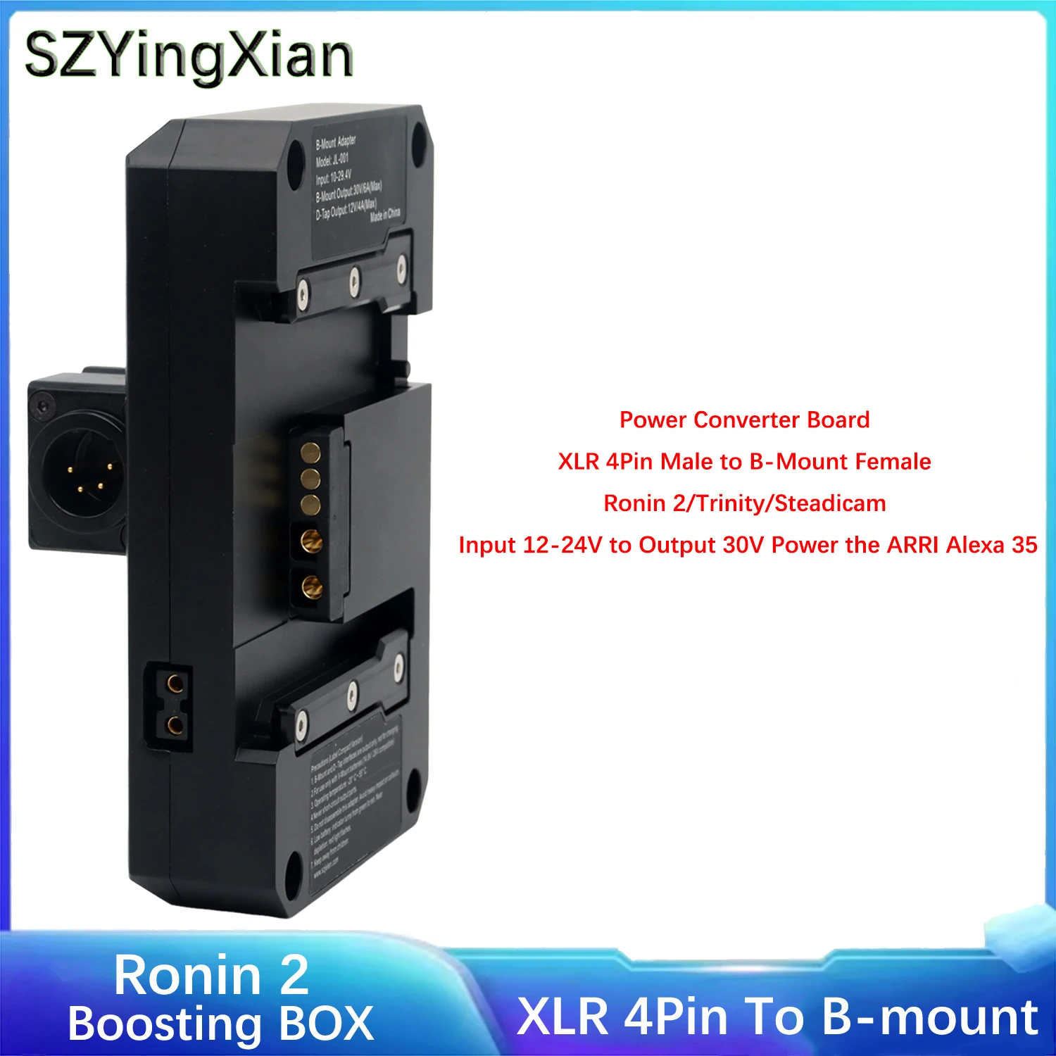 DJI RONIN 2 Power Boost Box 30V Voltage Regulator Box for Trinity/Steadicam /ARRI ALEXA 35 Camera Power Cord