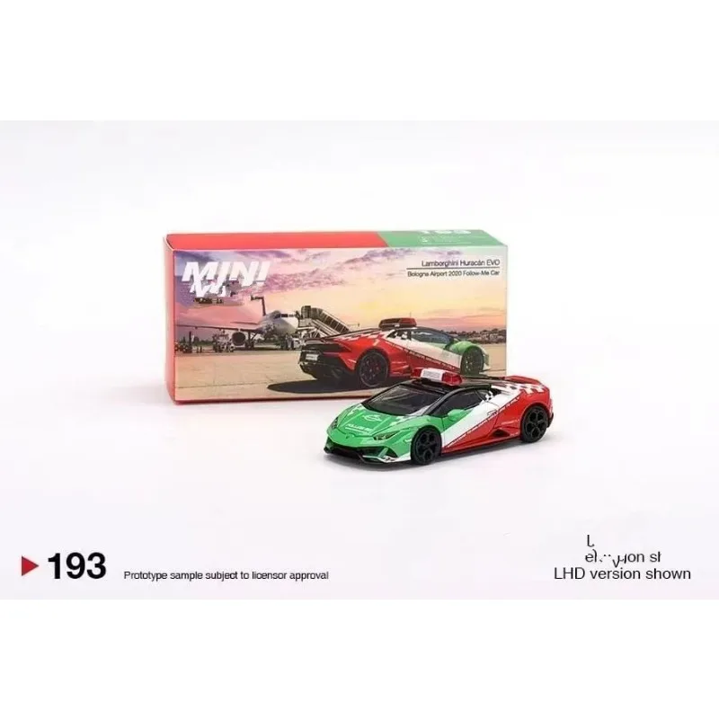 MINIGT 1/64 Lamborghini SVJ CarsโลหะผสมDiecastโลหะรุ่นเด็กXmasของขวัญของเล่นสําหรับชาย