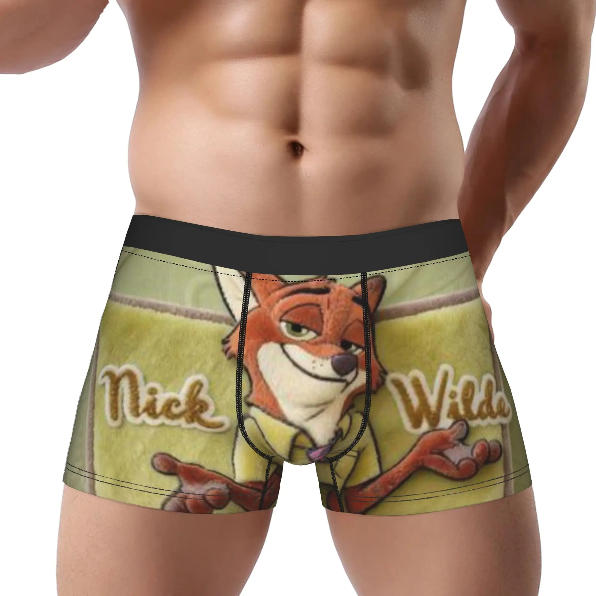 

Трусы Nick Zootopia Underpants Homme, мужское нижнее белье, шорты с принтом, трусы-боксеры