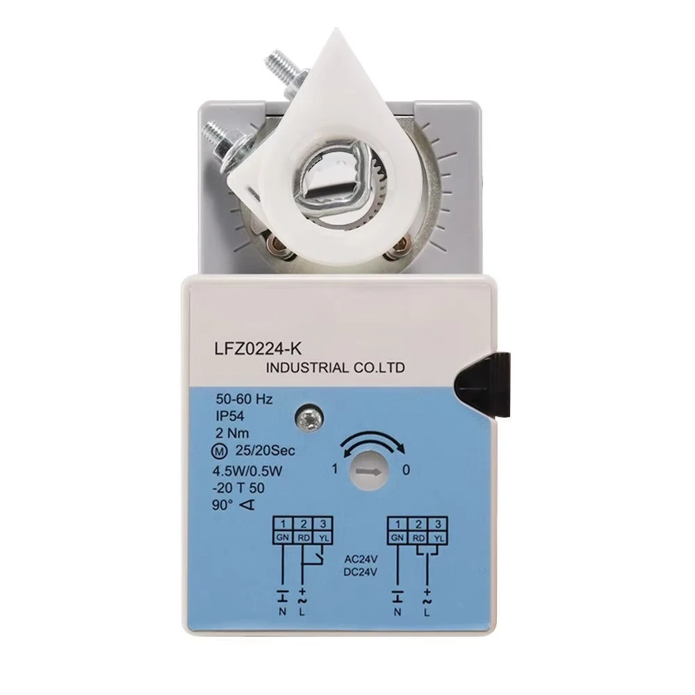 

LFZ Electric Damper Actuator 24V DC with Manual Override for Water Pressure Control & Pump Station HVAC System