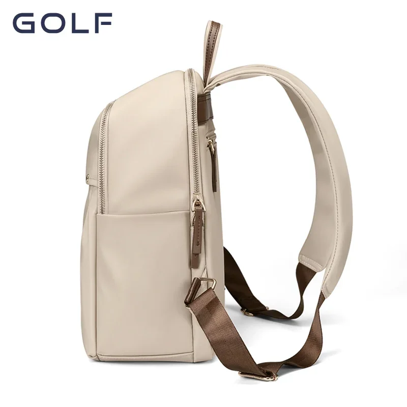 GOLF Backpack Bags for Women 2024 New Retro Simple School Bag Oxford Waterproof College Students Backpack Anti Theft Female Bags