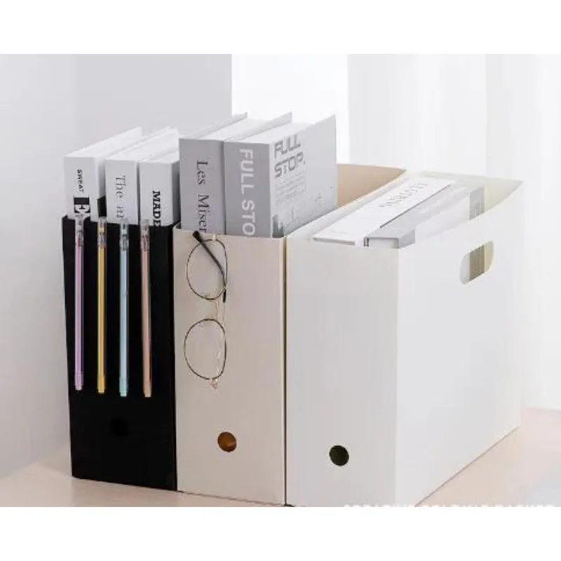 

1pcs Foldable Large Capacity Desktop Bookcase Bookends File Storage Box Learning Office Data Folder Book File Organizer