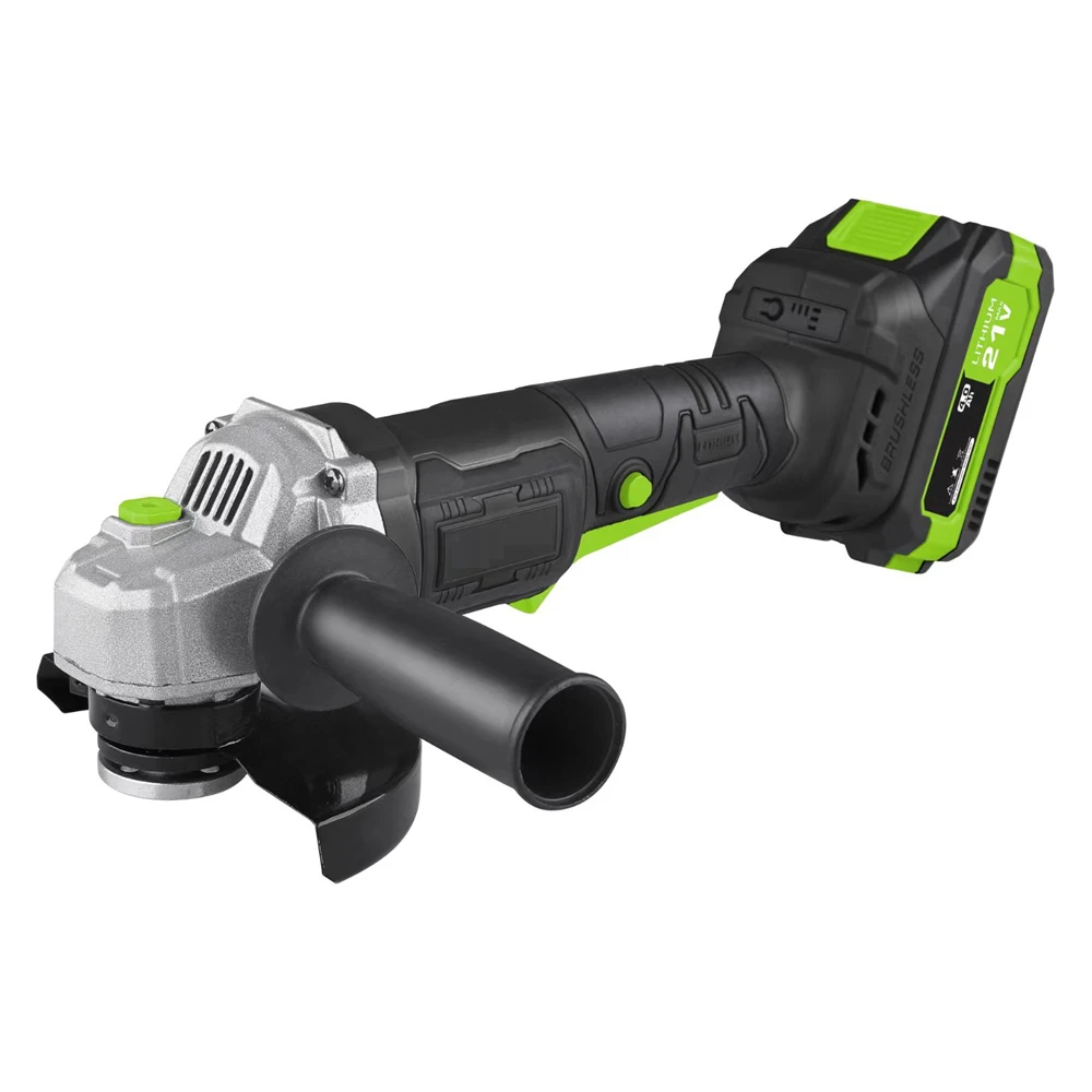 202521V Li-ion Battery 1500mAh Cordless Electric Angle Grinder Grinding Machine Brushless Rechargeable Angle Grinder