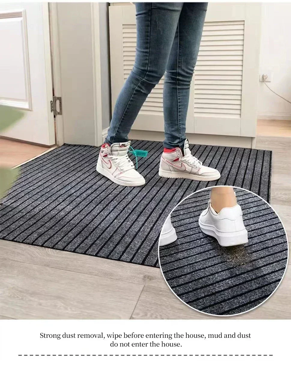 Entrance Door Floor Mat Door Mat Rectangle High Quality Carpet Non Slip Foot Pad Home for Inside Outside House Doormat Decor