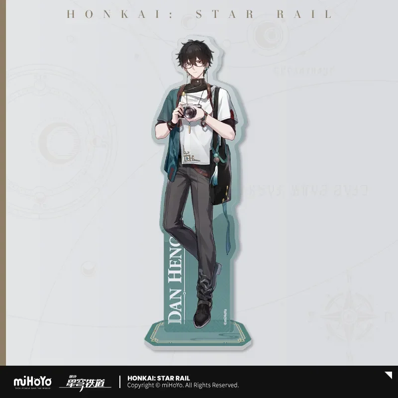 Sunsyea Honkai Star Rail Official Merch miHoYo Original Theme Series Dan Heng Badge Keychain Pendant Acrylic Stand