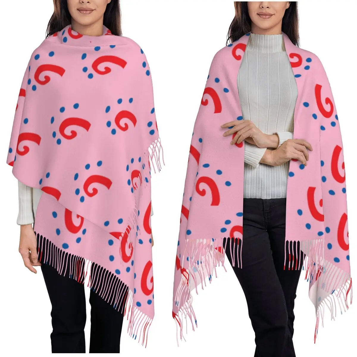 Gary The Snail Scarf Tassel Scarves for Women Soft Warm Shawls and Wraps Large Fall Winter Shawl Wrap