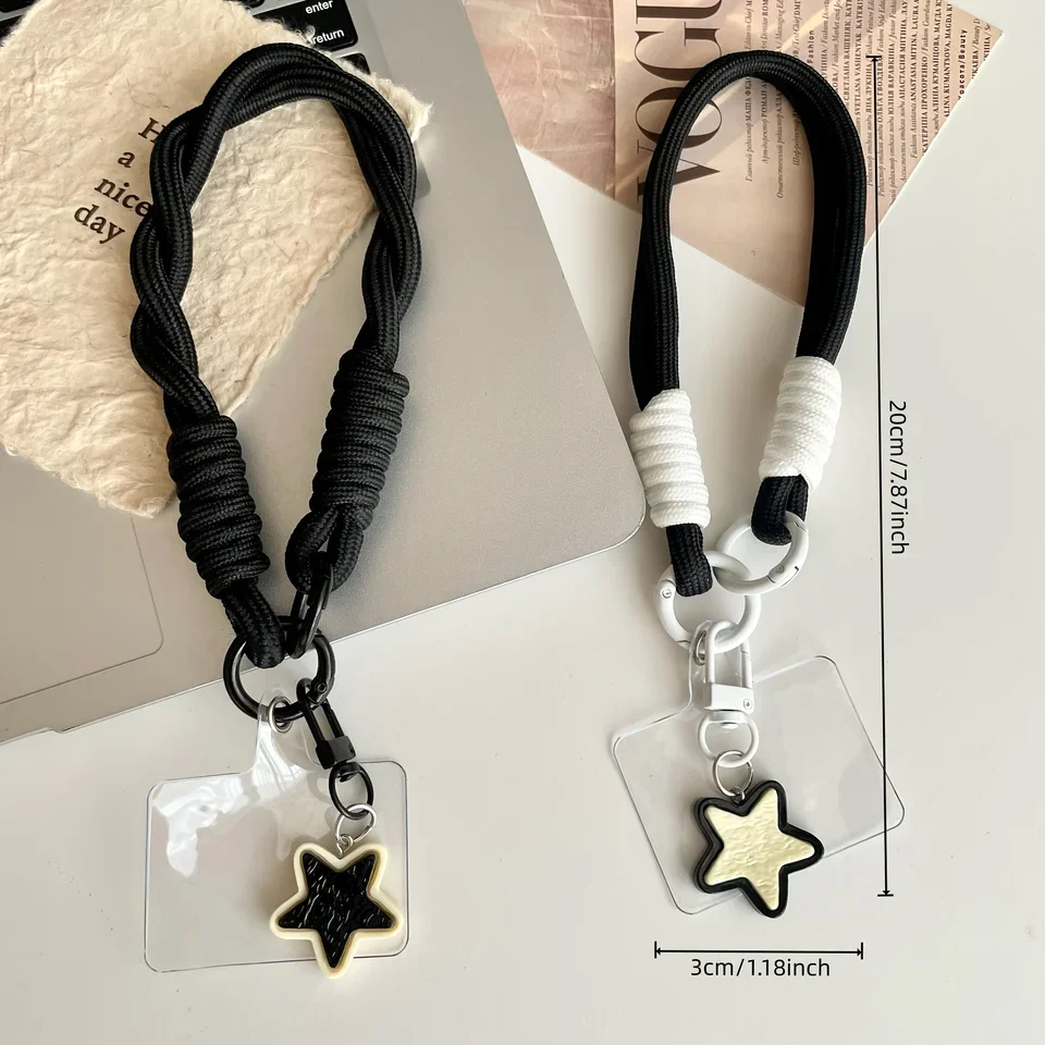 

Detachable Phone Lanyard with Adjustable Strap and Custom Charm for Universal Use