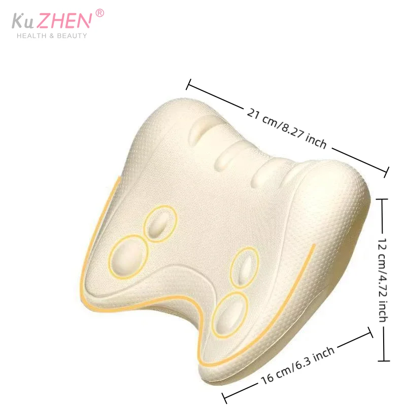 Cervical Support Massage Pillow C-Shaped Contour Fatigue Relaxation Neck Shoulder Relaxer Multi-Purpose Use Acupressure Desig