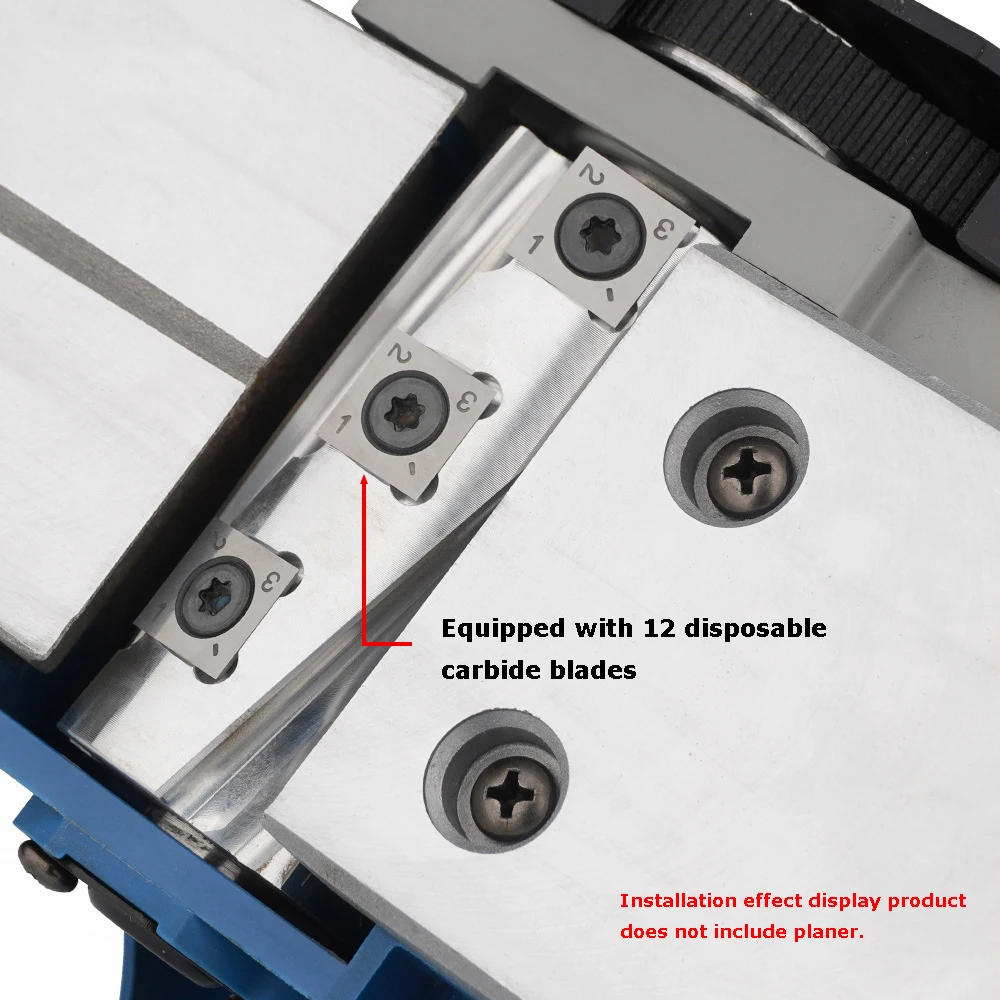 Wood Planer Thicknesser Machine Planer Blade   Helical Spiral Cutter Head Spiral blade shaft