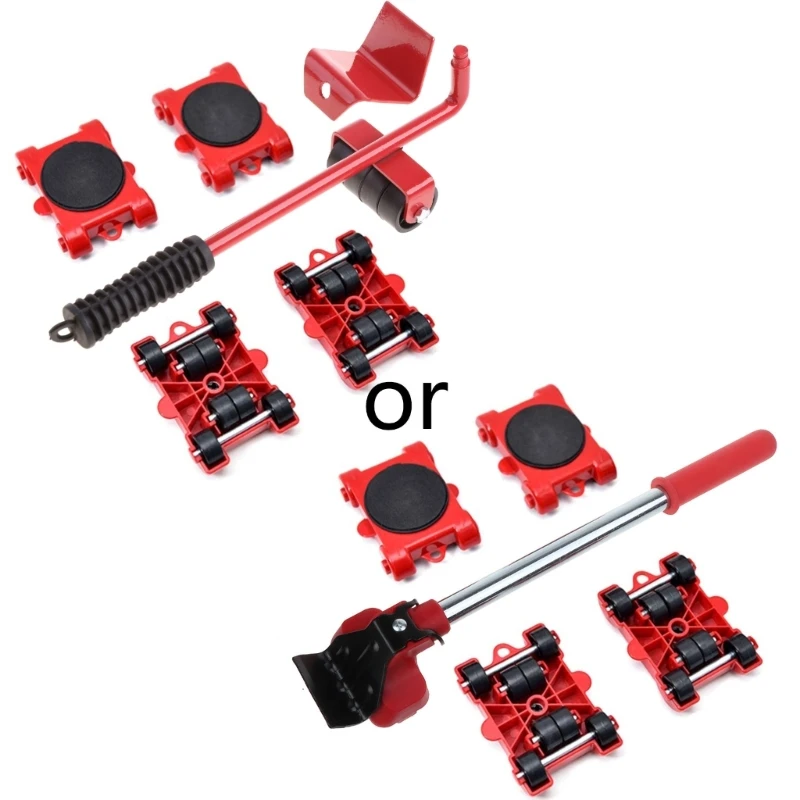 الأثاث المحرك أداة النقل رافع الثقيلة المواد تتحرك 4 بعجلات الأسطوانة مع 1 عجلة شريط مجموعة المهنية جهاز