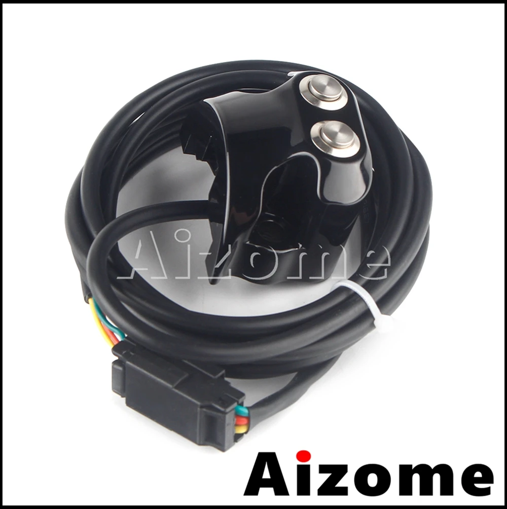 3 Wires 2 Button 25mm Motorcycle Handlebar Switch CNC Air Ride Switches Controller For Harley Dyna Sportsters V-Rod AERO AERO-A