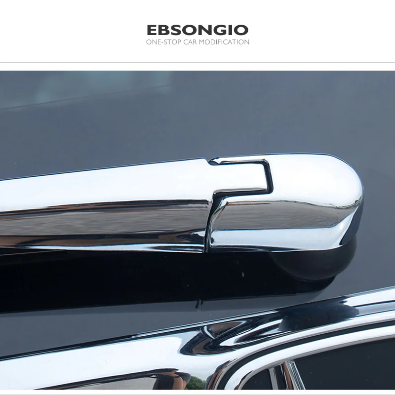 EBSONGIO For Honda CR-V CRV 2017 2018 2019 2020 2021 Car Rear Wiper Cover Trims ABS Chrome Tail Glass Wiper Nozzle Cover Frame