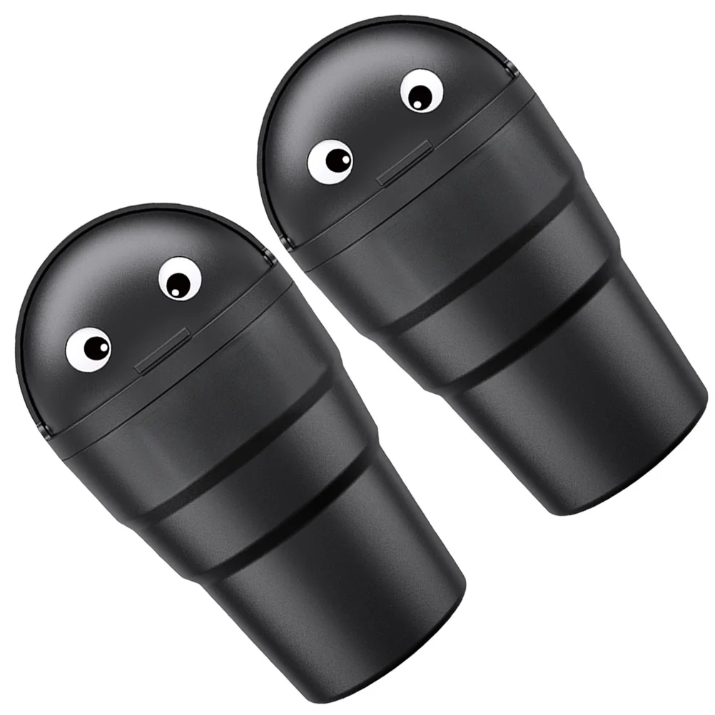 2 قطعة سلة مهملات السيارة صغيرة صغيرة السيارات سلة المهملات حامل الكأس الحاويات لسيارة شاحنة تخييم باب منظمة التخزين