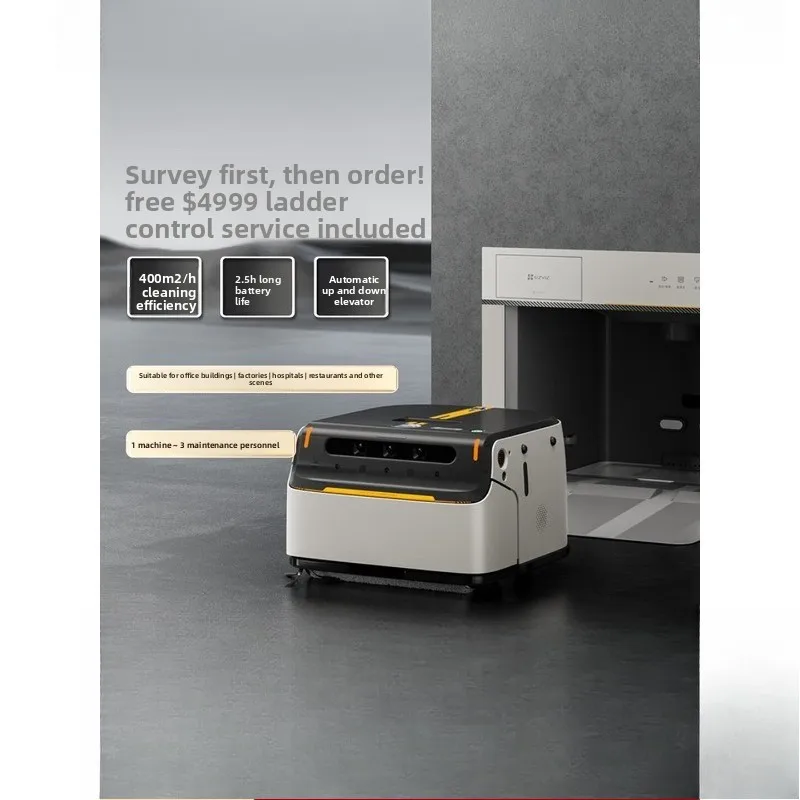 Commercial cleaning robot YC10 autonomous elevator ultra-thin body